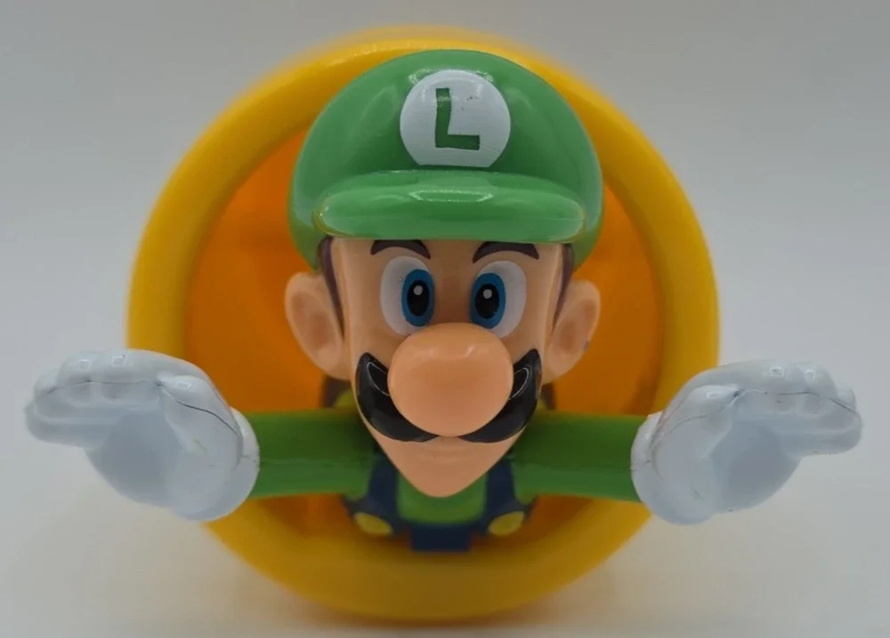 McDonald's Toy Nintendo Luigi in Warp Pipe Figurine Slide Launcher (2017)